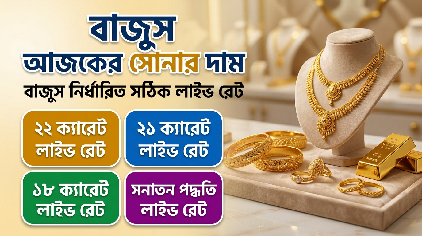 বাজুস আজকের সোনার দাম Today Gold Price in Bangladesh